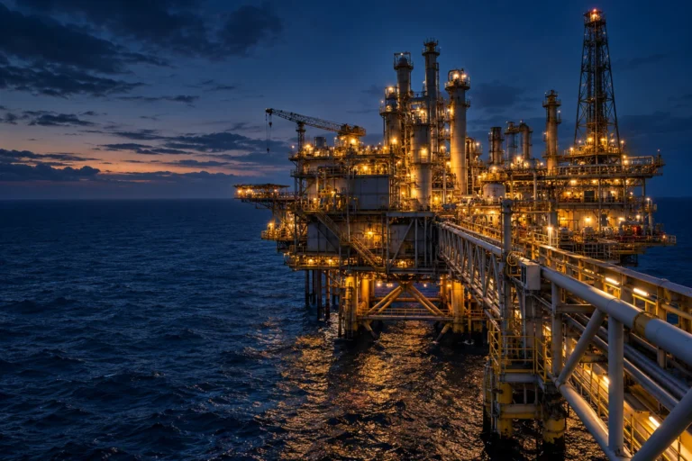 Plataforma petrolera del demo de consultoría STRATUM